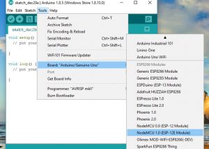 Select Nodemcu