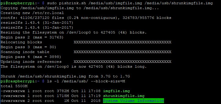 PiShrink in the Shell
