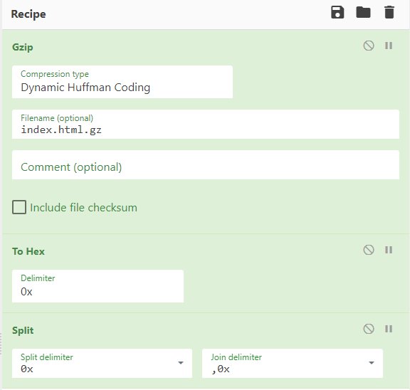 HTML to HEX RECIPE