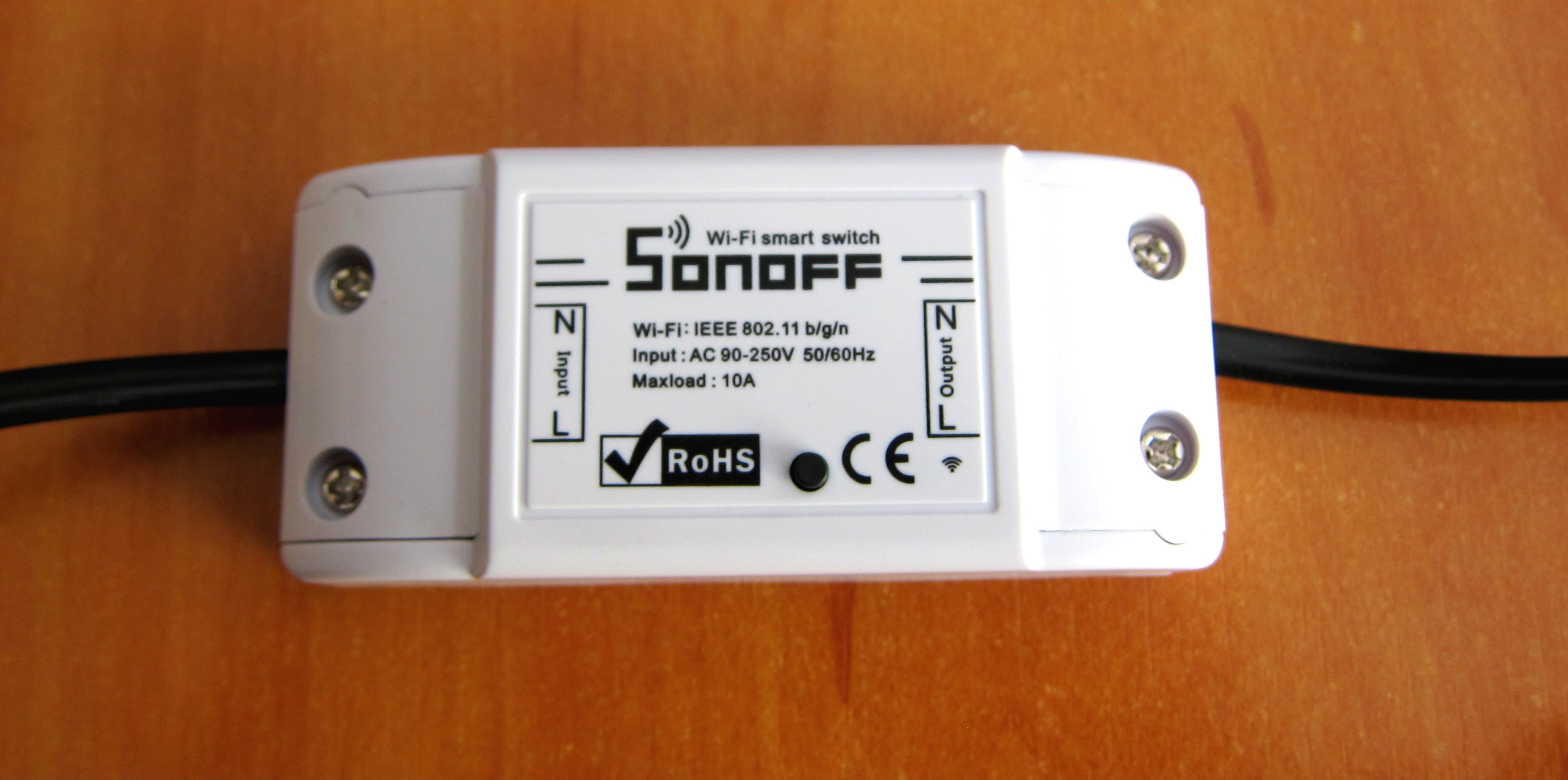 Sonoff Wired to Mains