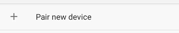 Pair New Device