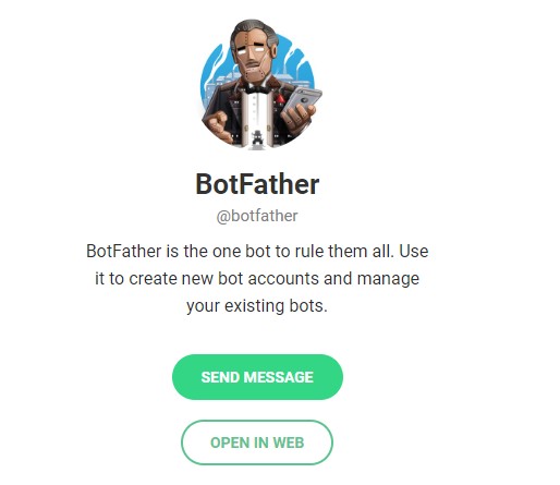 BotFather Open In Web
