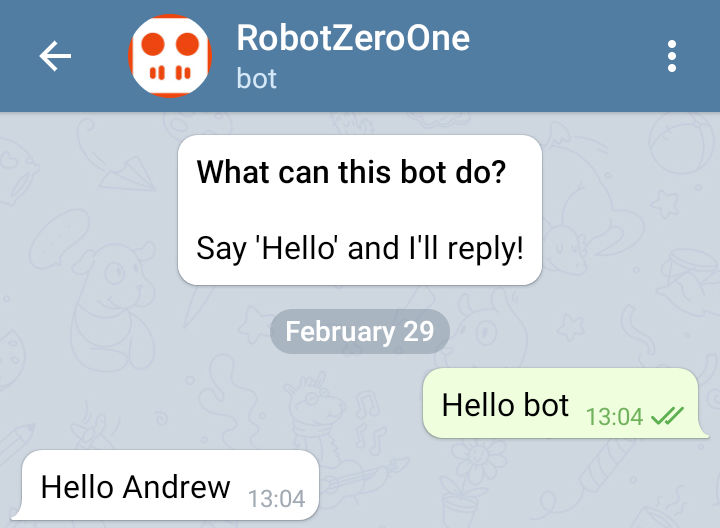Telegram Bot Chat